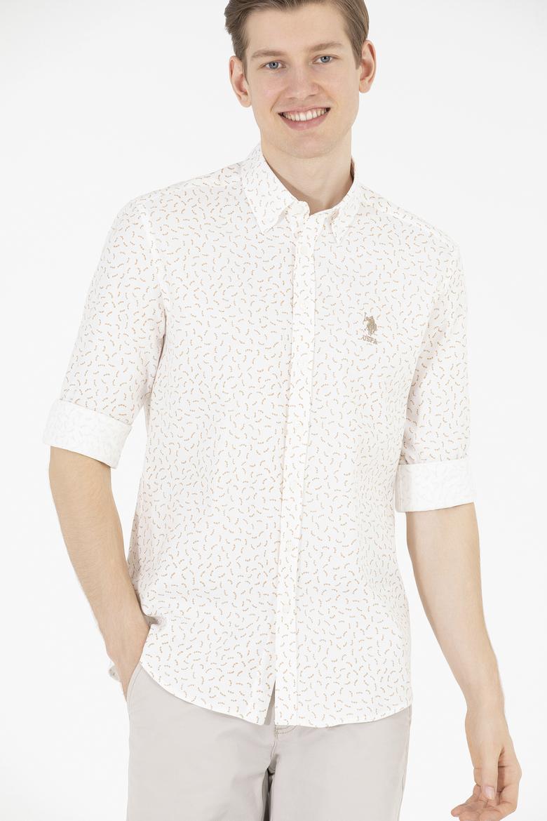 Erkek Camel Uzun Kollu Gömlek - 50264087008