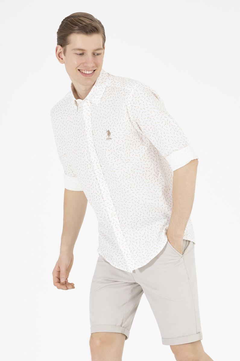 Erkek Camel Uzun Kollu Gömlek