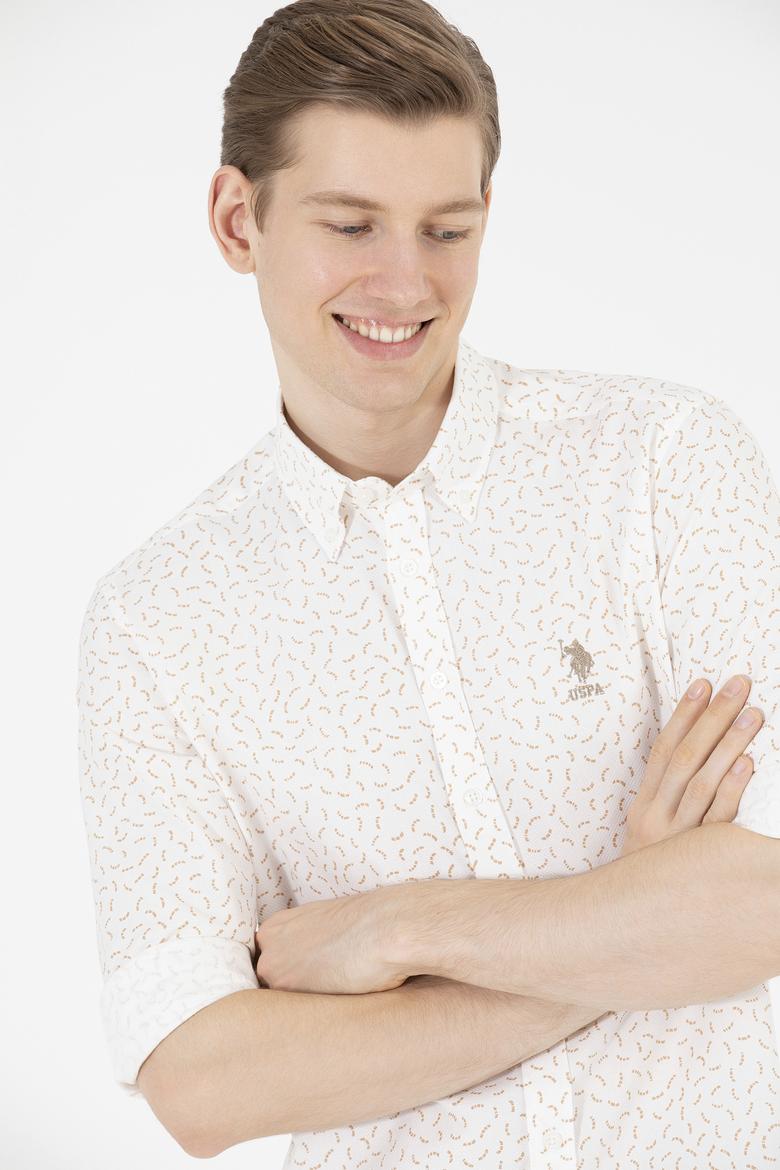 Erkek Camel Uzun Kollu Gömlek