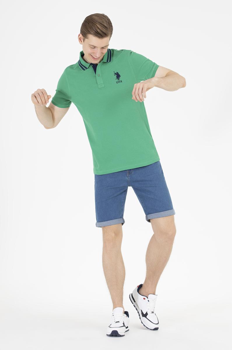 Erkek Mavi Jean Şort