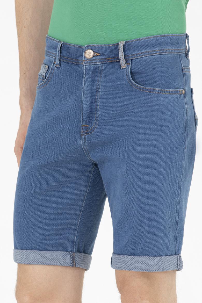 Erkek Mavi Jean Şort - 50264302017