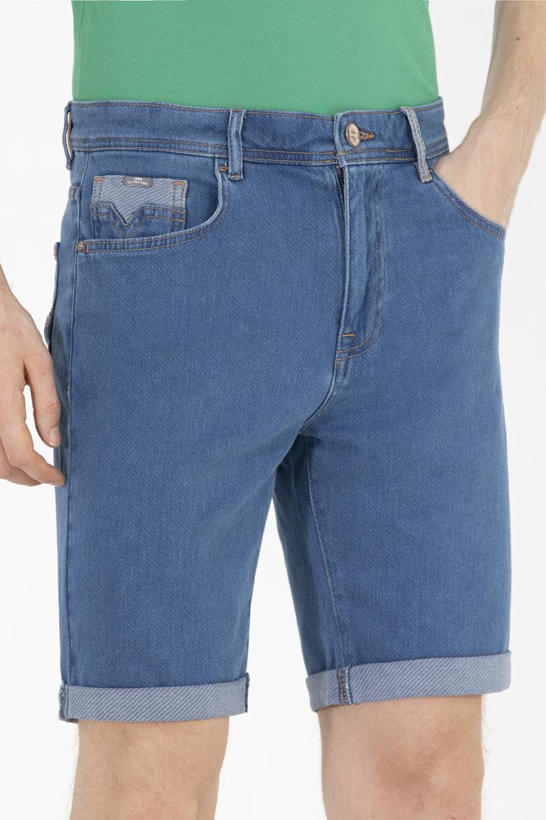 Erkek Mavi Jean Şort - 50264302017