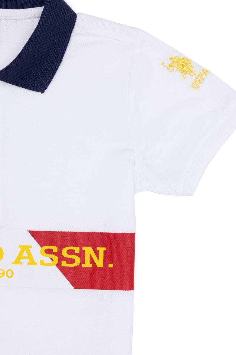 Erkek Çocuk Beyaz Polo Yaka Tişört - 50266064040