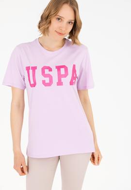 Kadın Manolya Bisiklet Yaka Basic Tişört - 50262658031