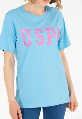 Kadın Turkuaz Bisiklet Yaka Basic Tişört - 50262658115