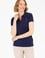 Kadın Lacivert Basic Polo Yaka Tişört