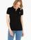 Kadın Siyah Basic Polo Yaka Tişört