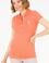 Kadın Somon Basic Polo Yaka Tişört