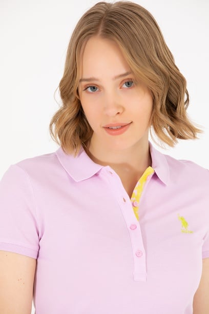 Kadın Manolya Basic Polo Yaka Tişört