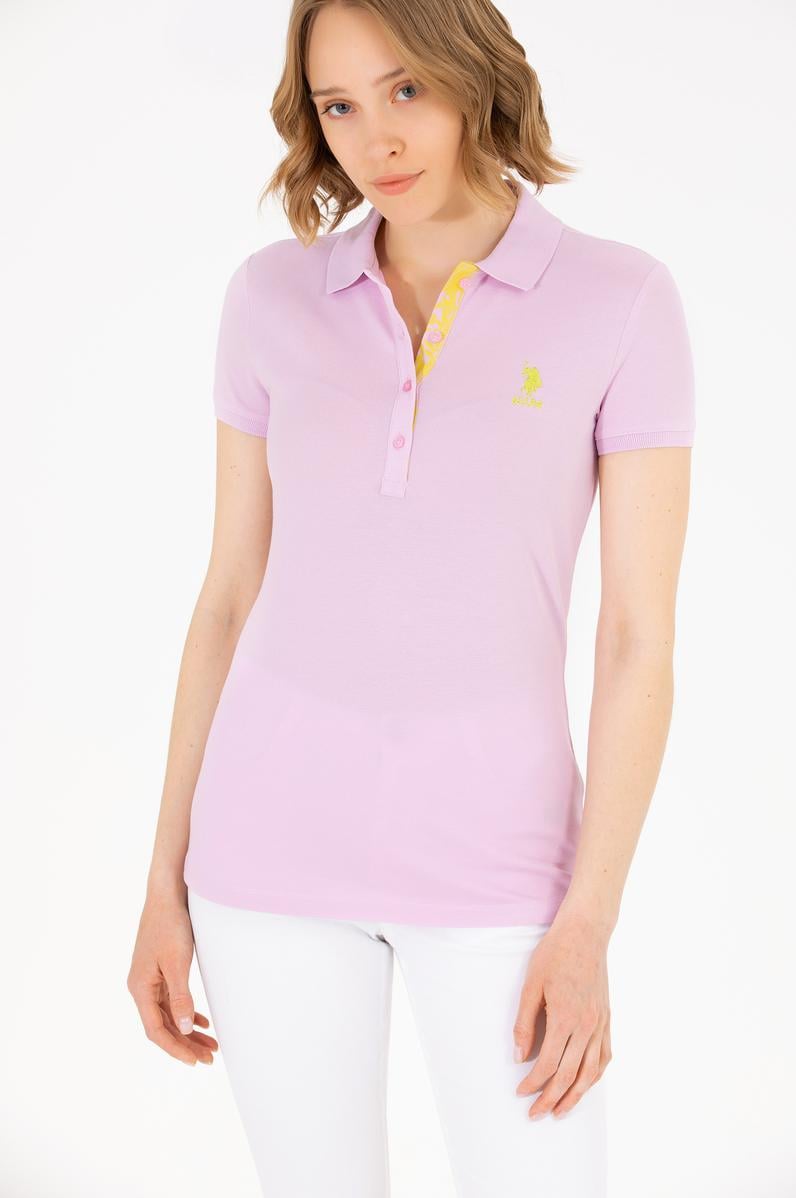 Kadın Manolya Basic Polo Yaka Tişört