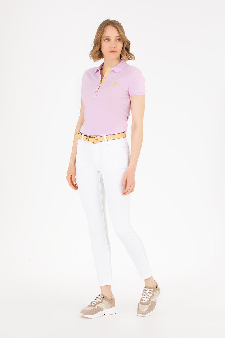 Kadın Manolya Basic Polo Yaka Tişört - 50262698085