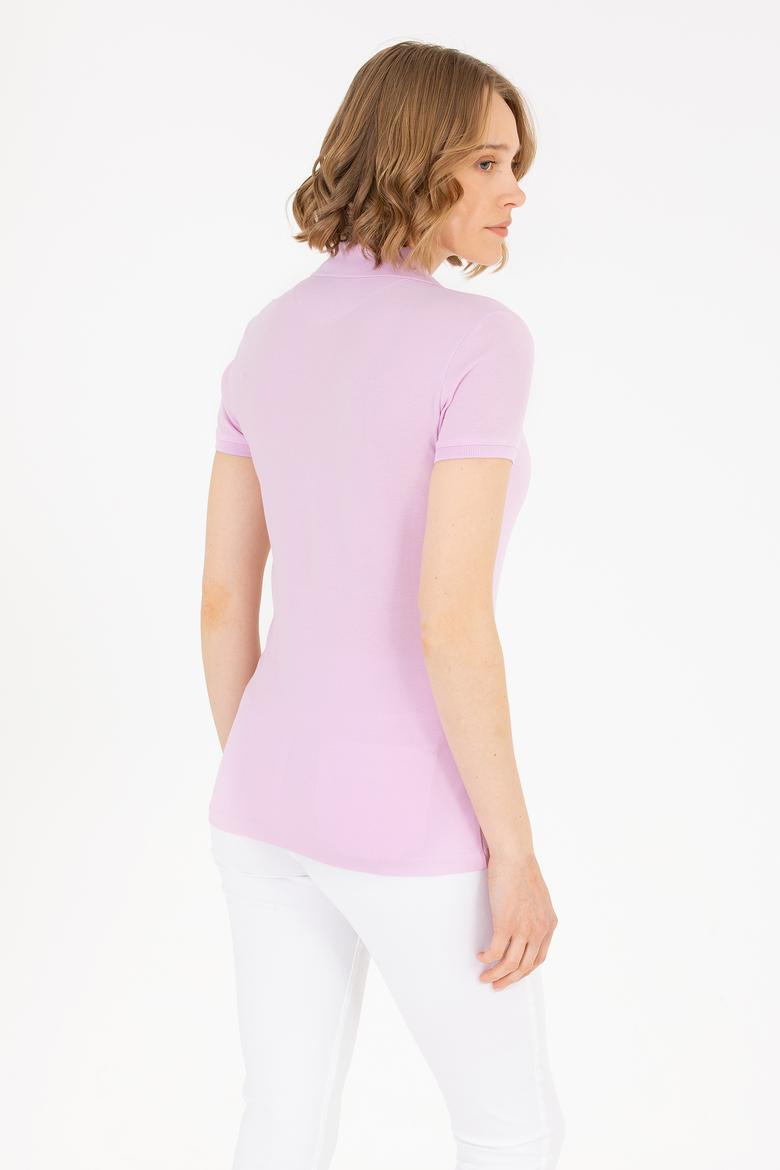 Kadın Manolya Basic Polo Yaka Tişört - 50262698085