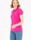 Kadın Fuşya Basic Polo Yaka Tişört