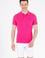 Erkek Fuşya Basic Polo Yaka Tişört
