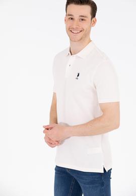 Erkek Krem Basic Polo Yaka Tişört - 50263236081