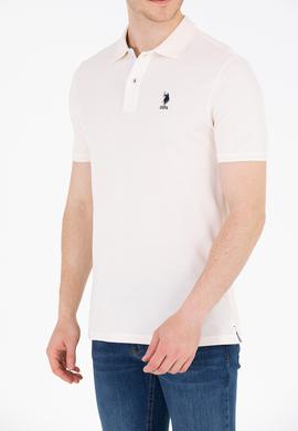Erkek Krem Basic Polo Yaka Tişört - 50263236081