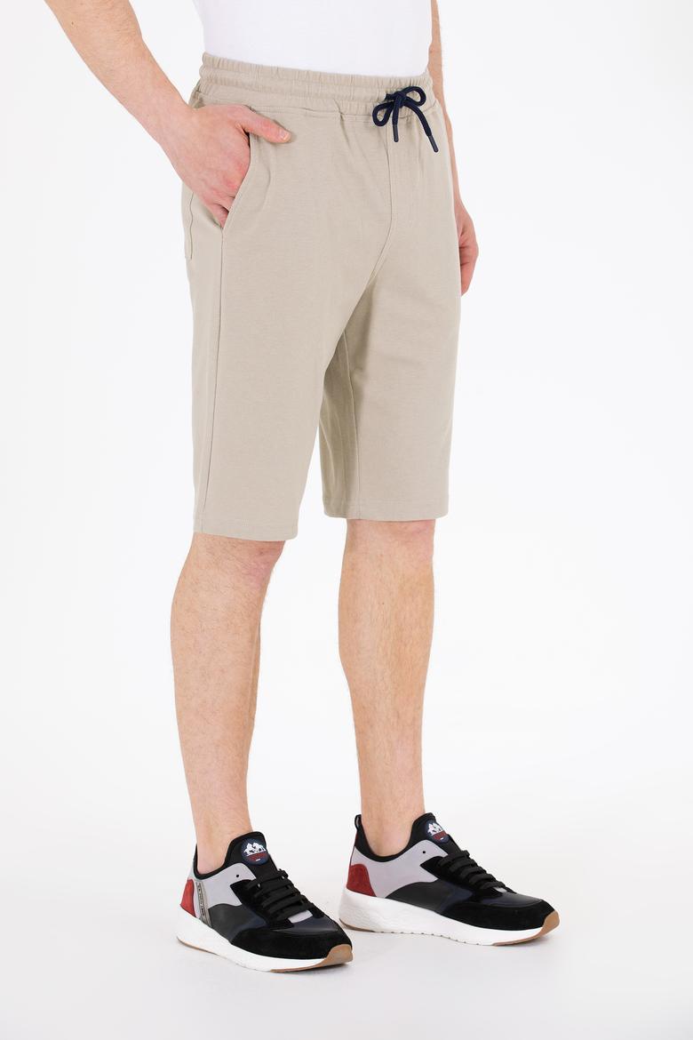 Erkek Haki Örme Şort - 50263258112