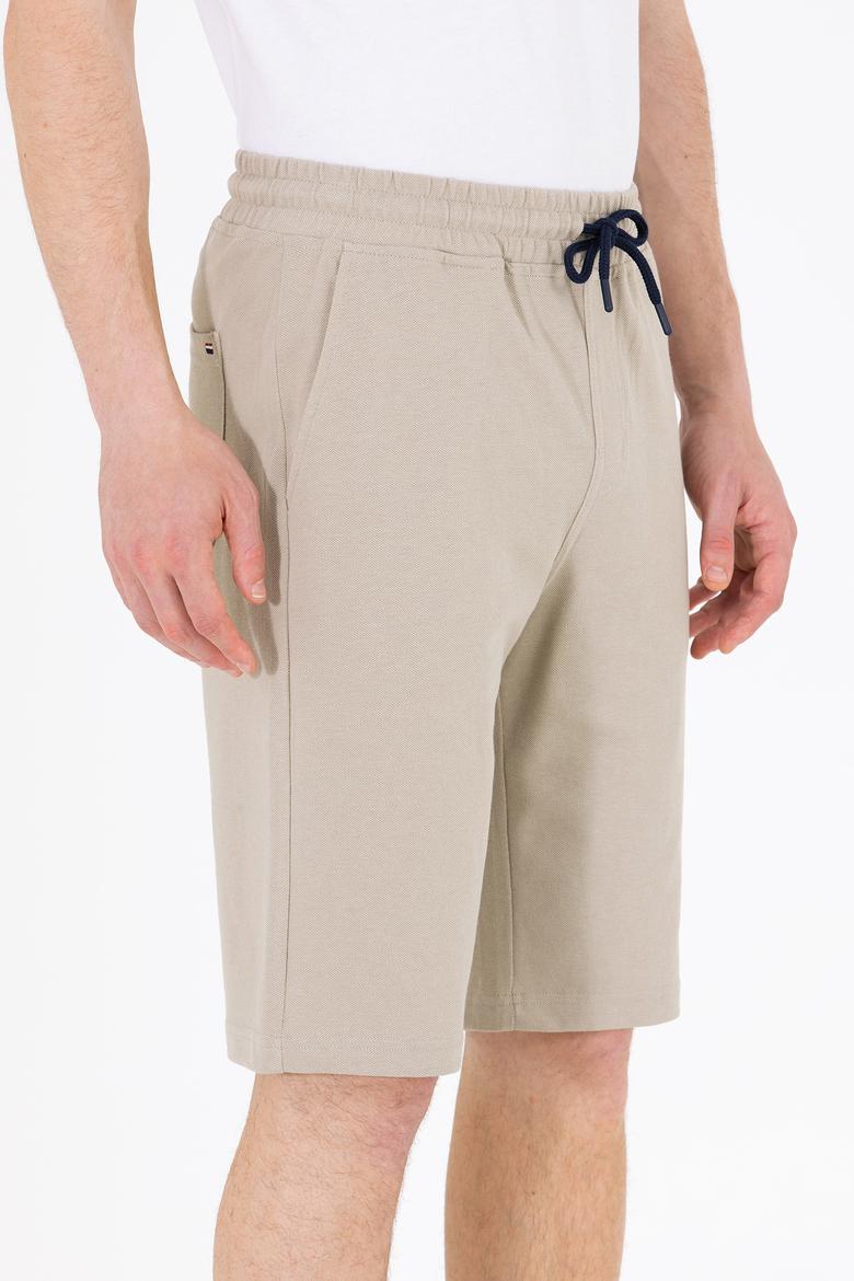 Erkek Haki Örme Şort - 50263258112
