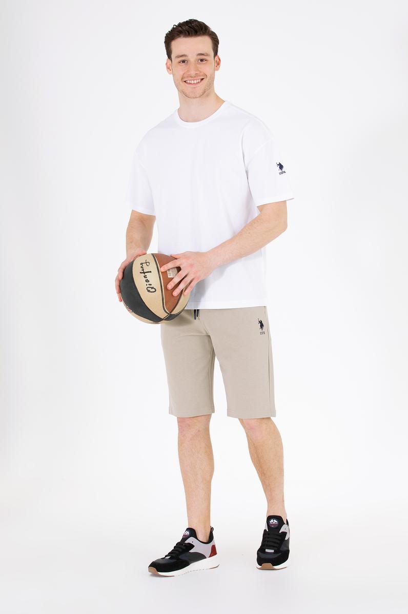 Erkek Haki Örme Şort