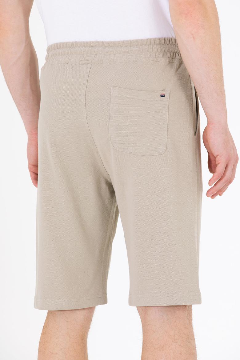 Erkek Haki Örme Şort - 50263258112