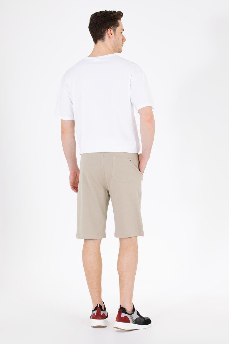 Erkek Haki Örme Şort - 50263258112