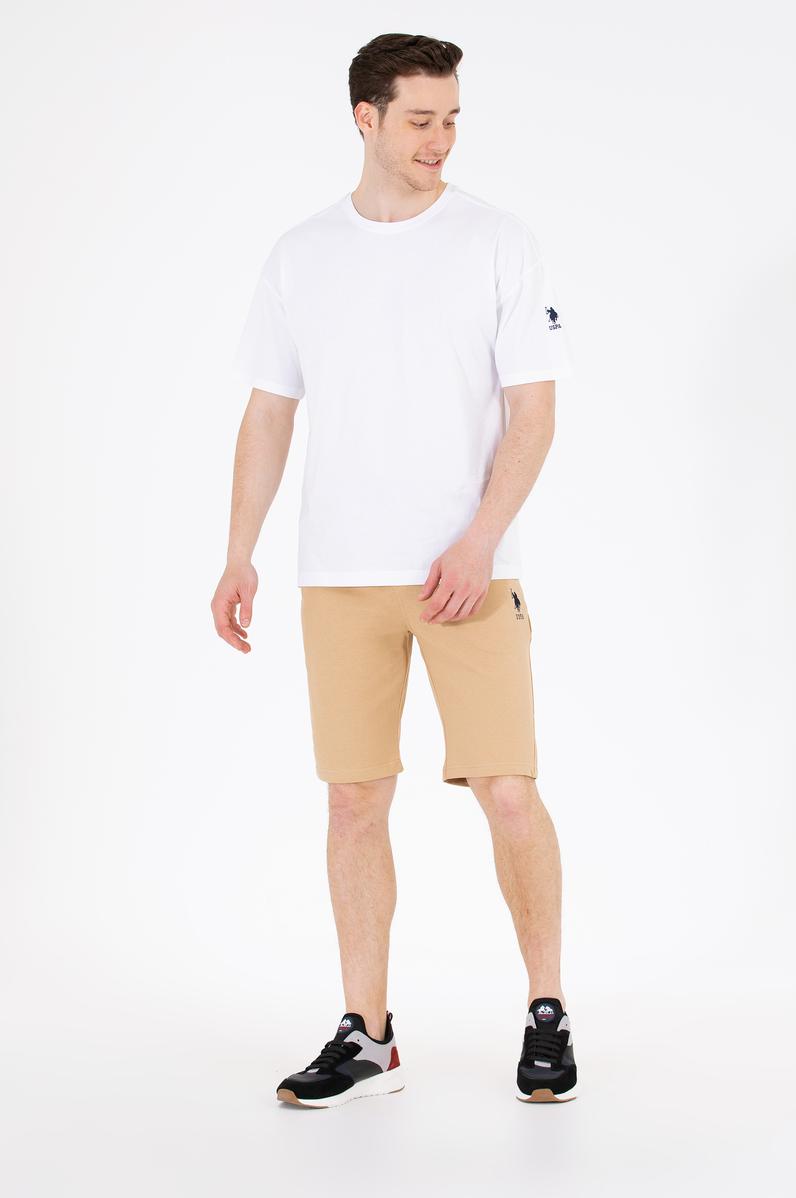 Erkek Camel Örme Şort