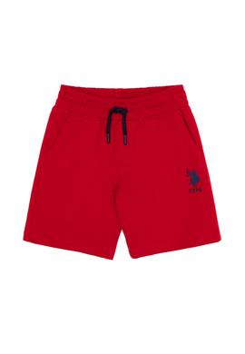 Çocuk Kırmızı Örme Şort - 50263428052