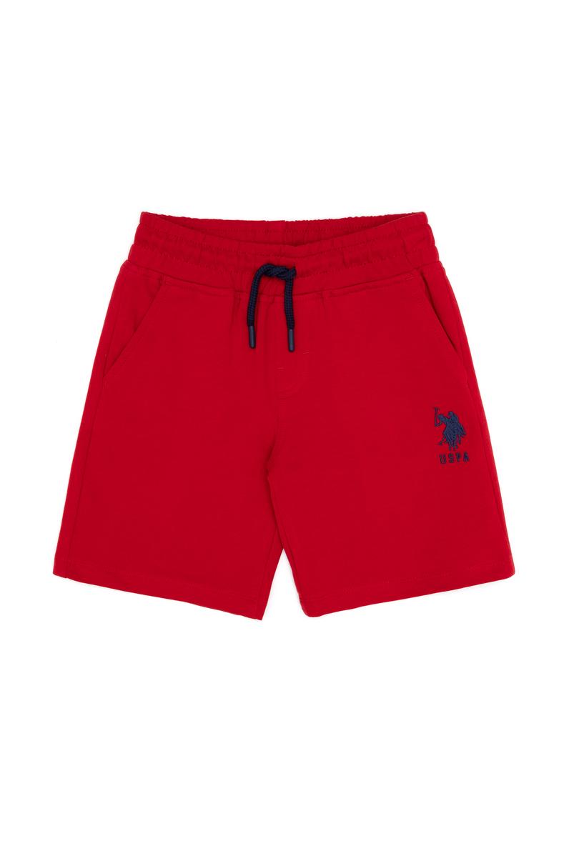 Çocuk Kırmızı Örme Şort