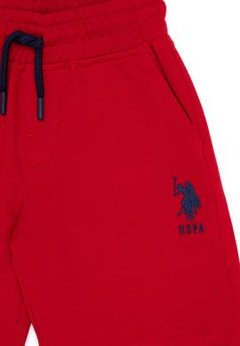 Çocuk Kırmızı Örme Şort - 50263428052