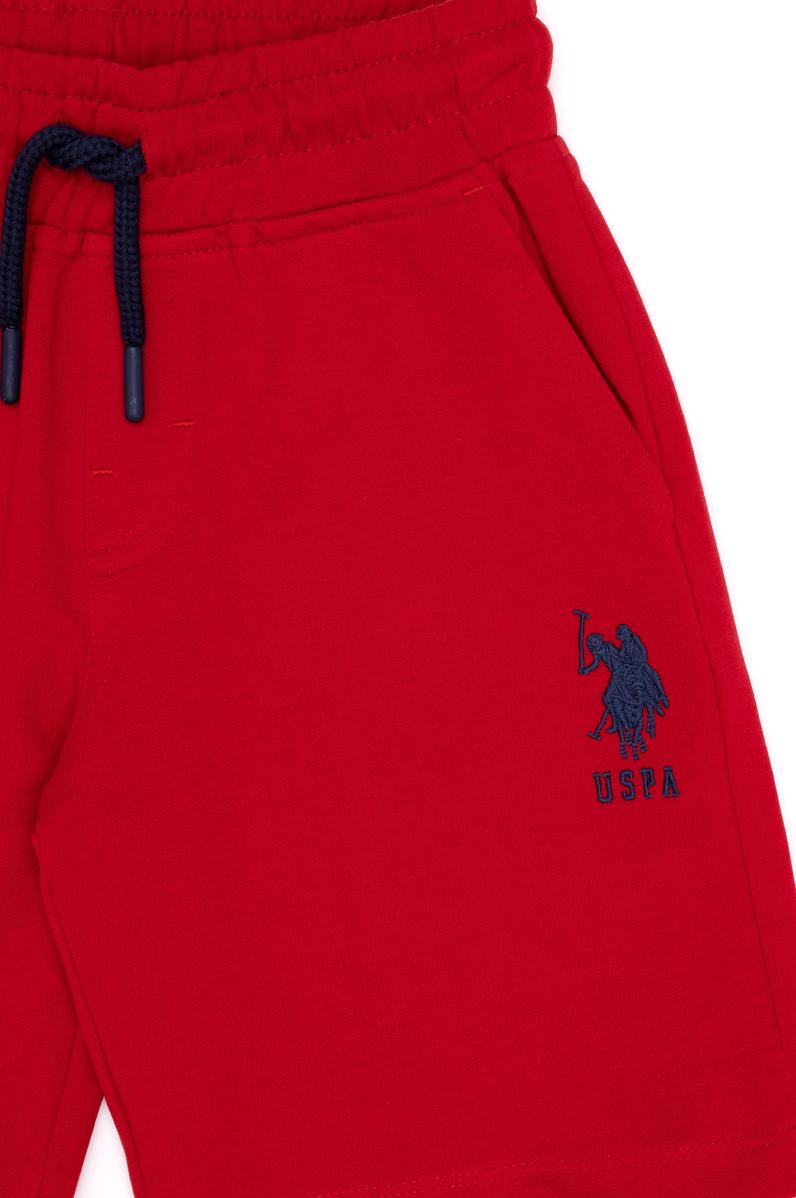 Çocuk Kırmızı Örme Şort