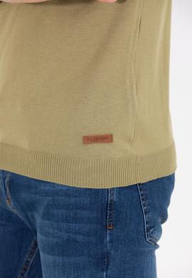 Erkek Haki Bisiklet Yaka Triko Kazak - 50264624025