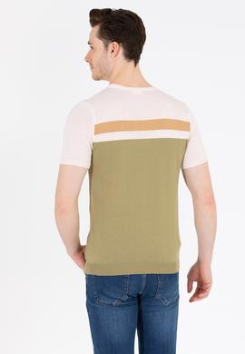 Erkek Haki Bisiklet Yaka Triko Kazak - 50264624025