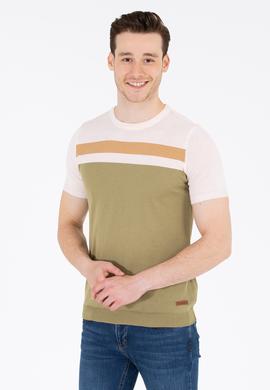 Erkek Haki Bisiklet Yaka Triko Kazak - 50264624025