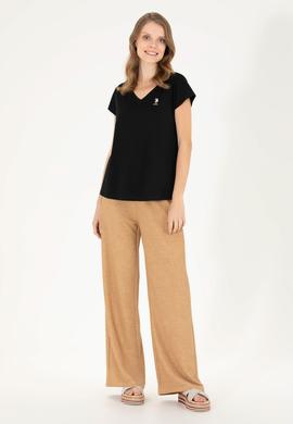 Kadın Camel Örme Pantolon - 50264671037