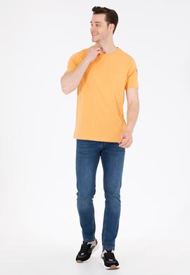 Erkek Kavun Basic Bisiklet Yaka Tişört - 50264916138