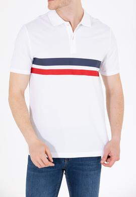 Erkek Beyaz Polo Yaka Tişört - 50264947050