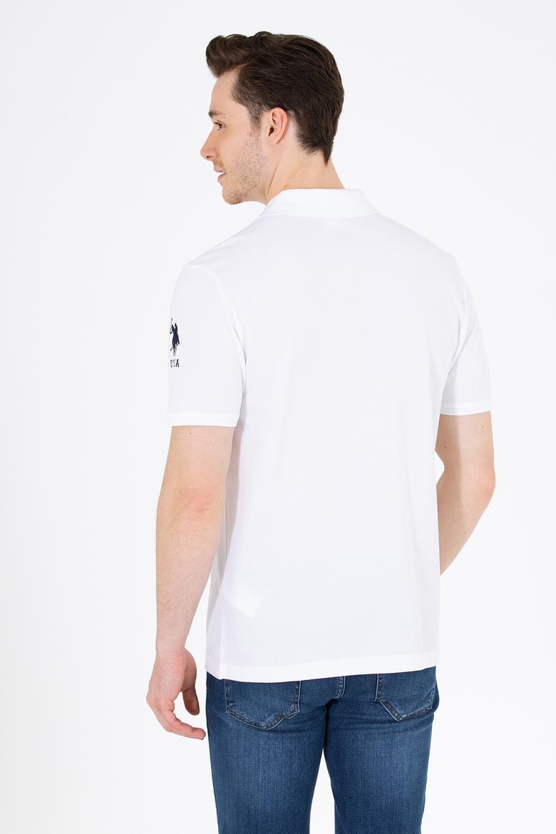 Erkek Beyaz Polo Yaka Tişört - 50264947050