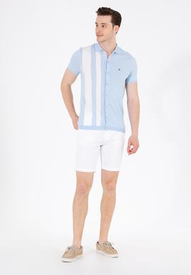 Erkek Beyaz Dokuma Şort - 50266070012