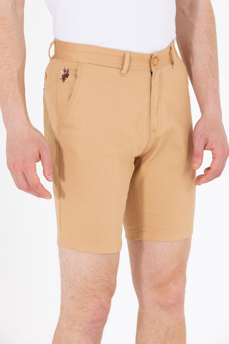 Erkek Camel Dokuma Şort - 50266070113