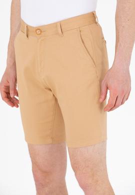 Erkek Camel Dokuma Şort - 50266070113