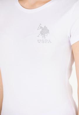 Kadın Beyaz Bisiklet Yaka Basic Tişört - 50270493004