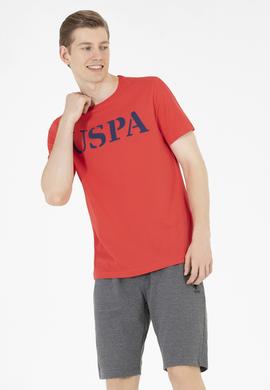 Erkek Kırmızı Basic Bisiklet Yaka Tişört - 50262976152