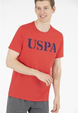 Erkek Kırmızı Basic Bisiklet Yaka Tişört - 50262976152