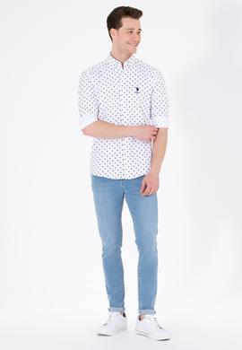Erkek Beyaz Uzun Kollu Gömlek - 50263160030