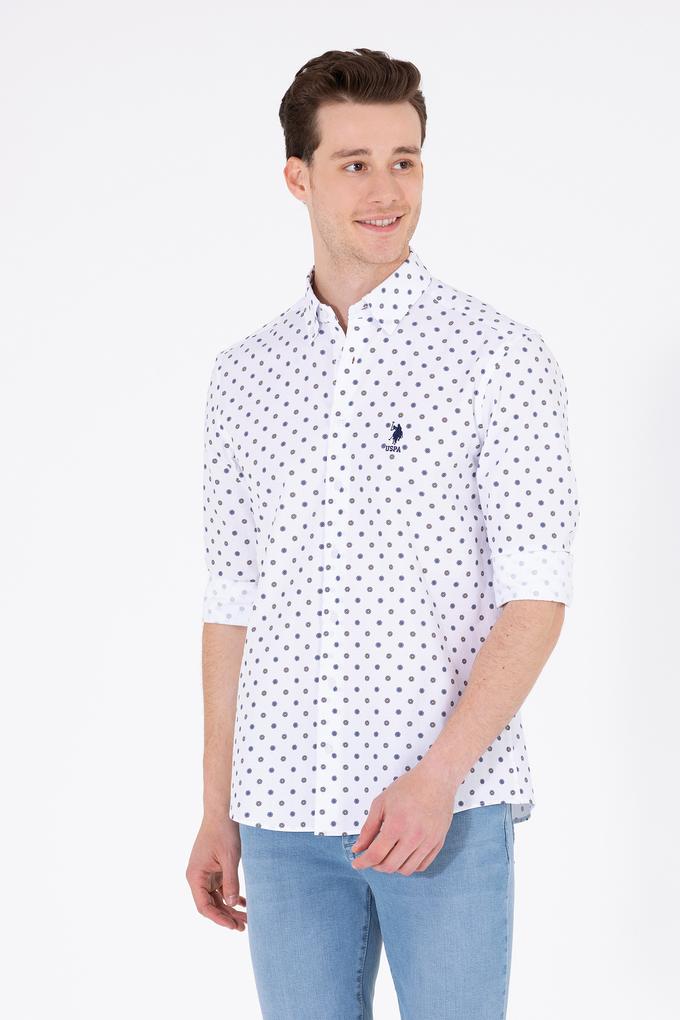 Erkek Beyaz Uzun Kollu Gömlek