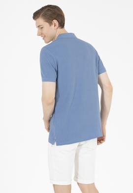 Erkek İndigo Basic Polo Yaka Tişört - 50263236037