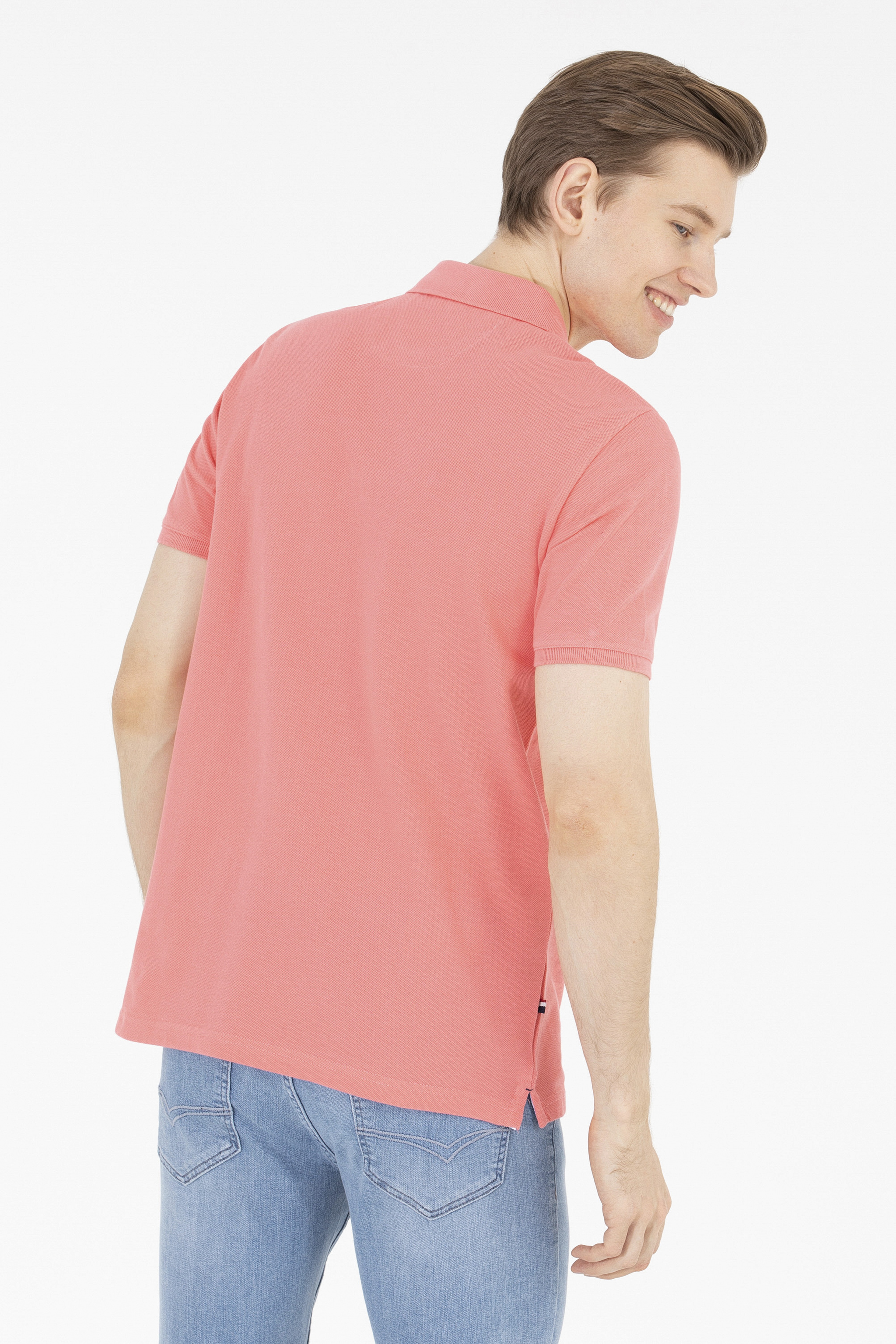 Erkek Nar Çiçeği Basic Polo Yaka Tişört