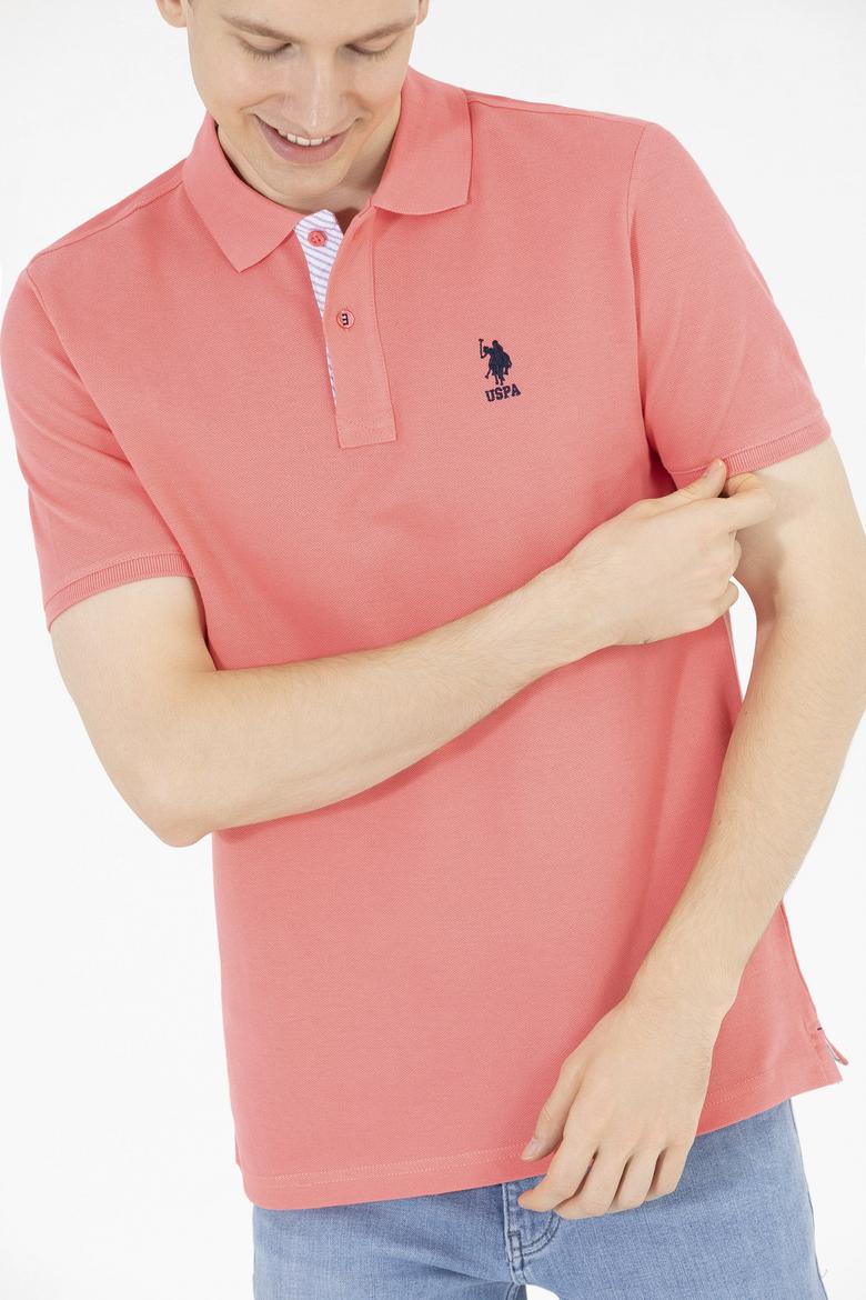 Erkek Nar Çiçeği Basic Polo Yaka Tişört - 50263236065