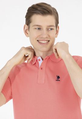 Erkek Nar Çiçeği Basic Polo Yaka Tişört - 50263236065