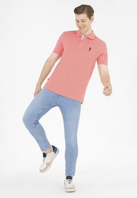 Erkek Nar Çiçeği Basic Polo Yaka Tişört - 50263236065